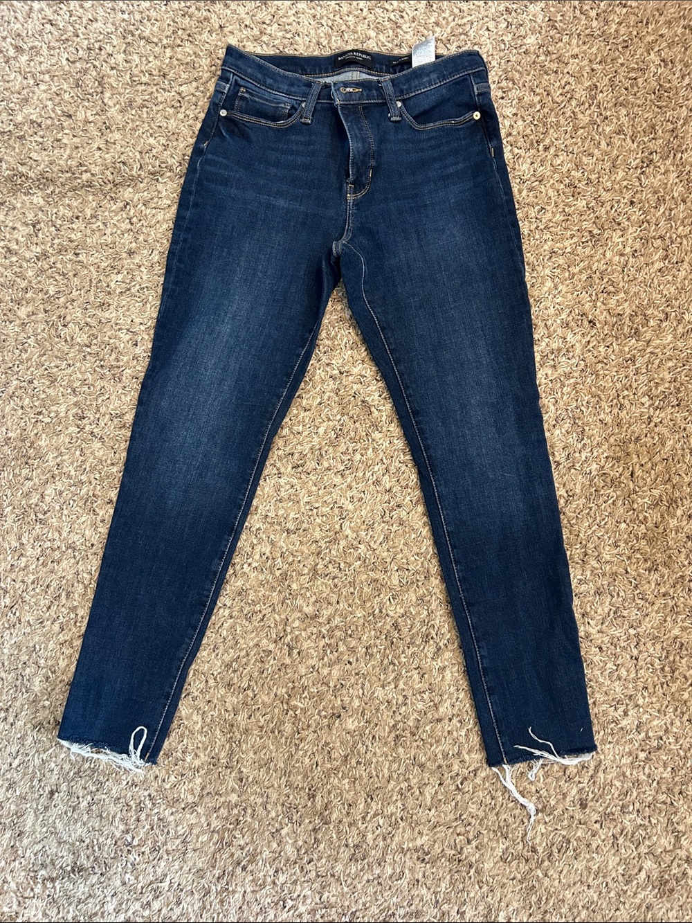 Banana Republic Dark Blue High-Rise Skinny Jeans